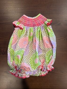 Stellybelly Cotton Print Baby Romper Size 6M